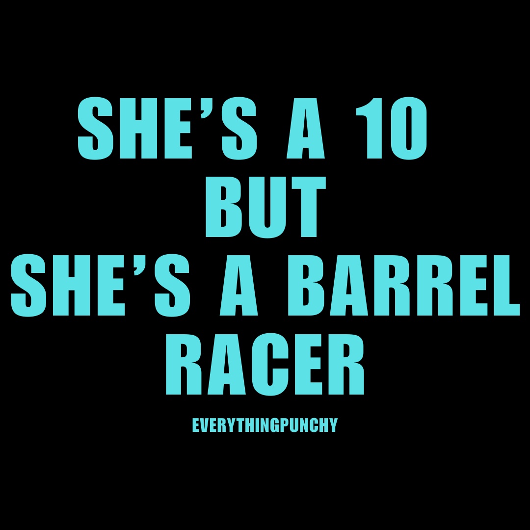 She's A 10 But She's A Barrel Racer performance 1/4 zip up