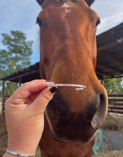 Custom Horse Name Bracelet